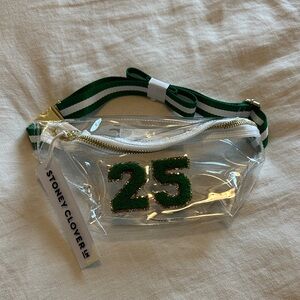 Stoney Clover Clear Belt Bag with Green Accents